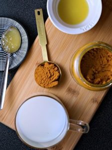 Turmeric drink and turmeric paste